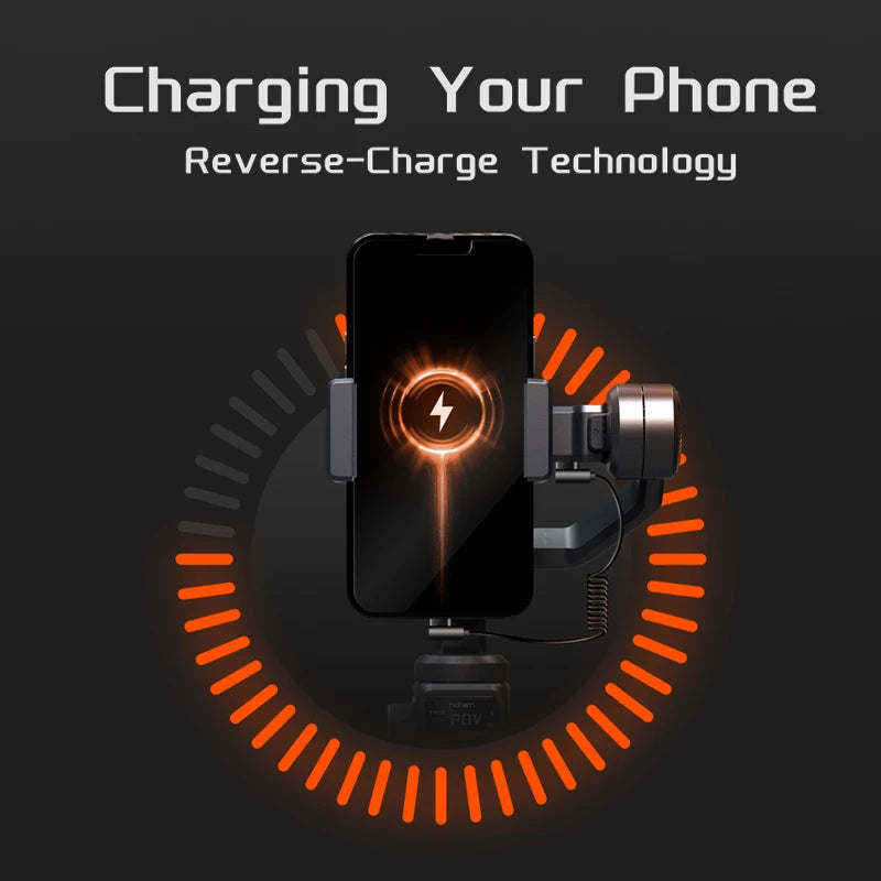 Capture Every Moment with the Hohem iSteady M6 3-Axis Gimbal Stabilizer - Foldable Selfie Stick with APP Control and Magnetic Fill Light for Smartphones